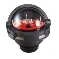 Plastimo Olympic 135 Flush Mount Compass - Black Body, Red Flat Card (65533) Plastimo Olympic 135 Flush Mount Compass - Black Body, Red Flat Card (65533)