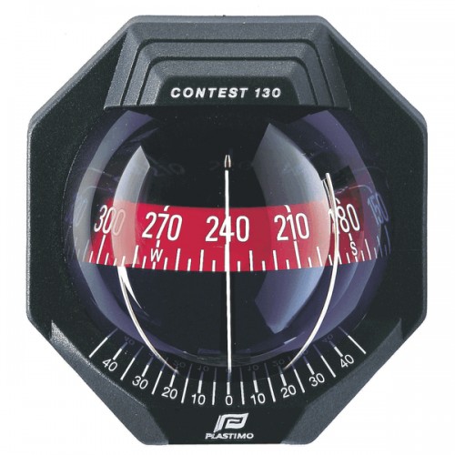 Plastimo Contest 130 - 10 to 25 Degree Bulkhead Compass (17292)