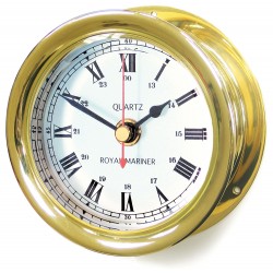 Royal Mariner Capstan Clock - Solid Brass Royal Mariner Capstan Clock - Solid Brass