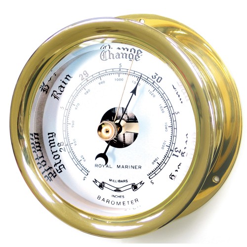 Brass Capstan Barometer