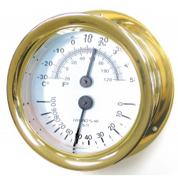 Brass Capstan Thermometer Hygrometer Brass Capstan Thermometer Hygrometer