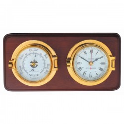 Mounted Latch Clock and Barometer