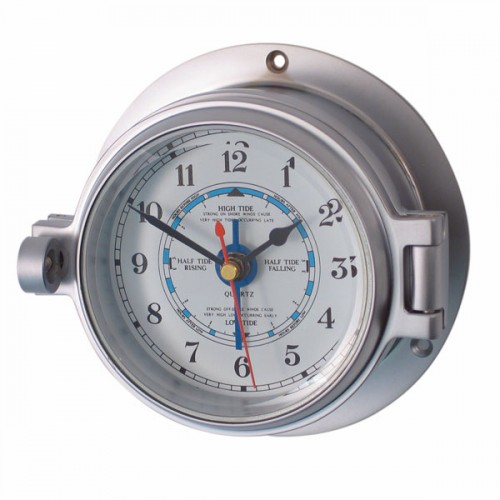 Matt Chrome Latch Tide Clock