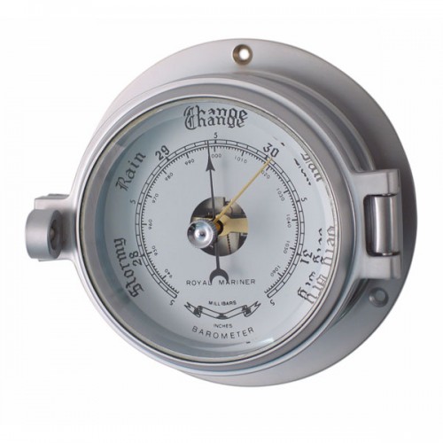 Matt Chrome Latch Barometer