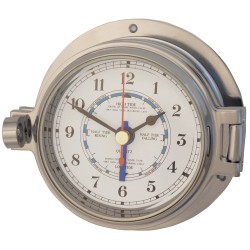 Royal Mariner Channel Latch Tide Clock - Polished Chrome Royal Mariner Channel Latch Tide Clock - Polished Chrome