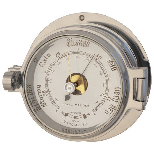 Polished Chrome Latch Barometer