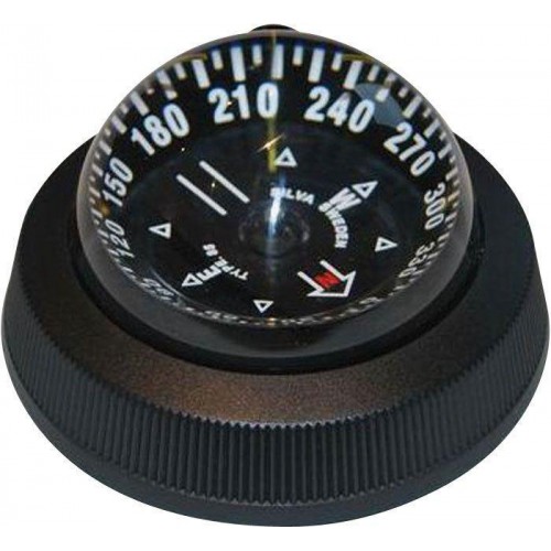 Silva 85E - Flush Mount Illuminated Compass (White/Black)