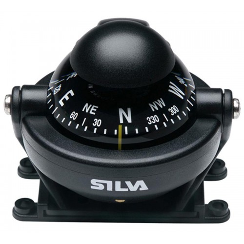 Silva 58 Star Bracket Mount Compass - Black Body, Black Conical Card (35730-0751)