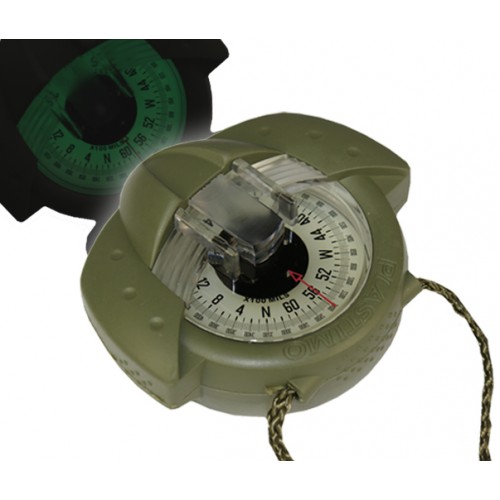 Plastimo Iris 50 Hand Bearing Compass (Olive Green) Mils