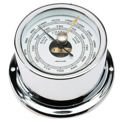 Chrome Aneroid Barometer (50mm White Dial) Chrome Aneroid Barometer (50mm White Dial)