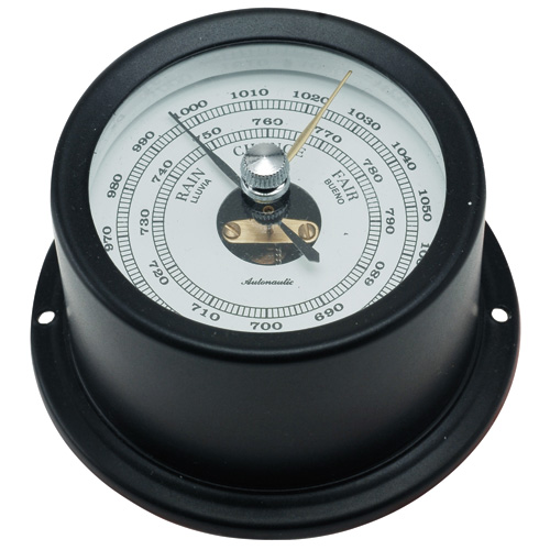 Black Aneroid Barometer (50mm Dial)