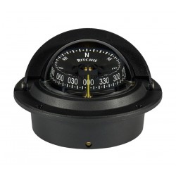 Ritchie Voyager Flush Mount Compass - Black Body, Black Conical Card (F83-WM) Ritchie Voyager Flush Mount Compass - Black Body, Black Conical Card (F83-WM)