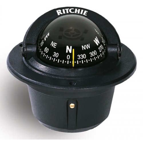 Ritchie Navigation F50 - Explorer Compass Flush Mount Power Black