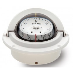 Ritchie Voyager Flush Mount Compass - White Body, White Conical Card (F83W) Ritchie Voyager Flush Mount Compass - White Body, White Conical Card (F83W)