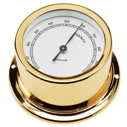 Gold Plated Hygrometer (50mm Dial)