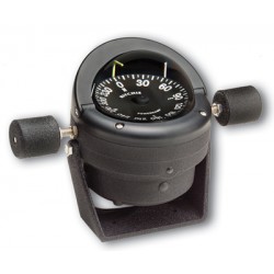 Ritchie Helmsman Bracket Mount Compass for Steel Hulls - Black Body, Black Flat Card (HB845) Ritchie Helmsman Bracket Mount Compass for Steel Hulls - Black Body, Black Flat Card (HB845)