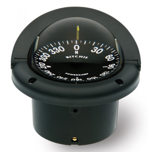 Ritchie Navigation HF742 - Helmsman Compass Flush Mount Power Black