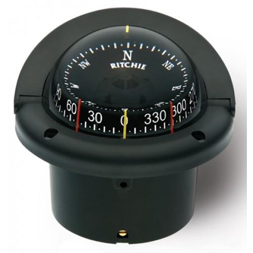 Ritchie Navigation HF743 - Helmsman Compass Flush Mount Power Black