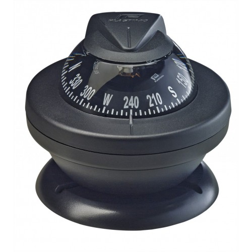 Plastimo Offshore 55 Bracket Mount Compass - Black Body, Black Conical Card (63854) Plastimo Offshore 55 Bracket Mount Compass - Black Body, Black Conical Card (63854)