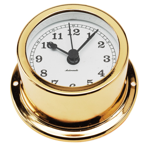 Gold Plated Quartz Clock (50mm Dial)