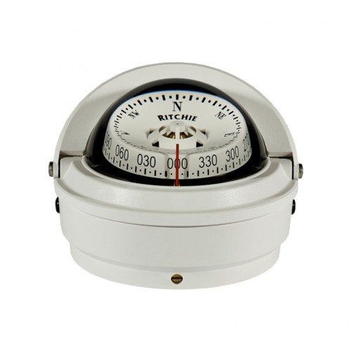Ritchie Voyager Surface Mount Compass - White Body, White Conical Card (S87WWM) Ritchie Voyager Surface Mount Compass - White Body, White Conical Card (S87WWM)