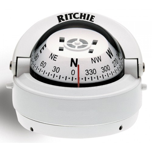 Ritchie Navigation S53W - Explorer Compass Surface Mount Power White