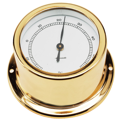 Gold Plated Thermometer (50mm Dial)