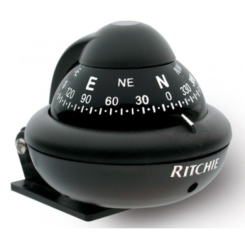 Ritchie Sport Bracket Mount Compass - Black Body, Black Conical Card (X10BM) Ritchie Sport Bracket Mount Compass - Black Body, Black Conical Card (X10BM)