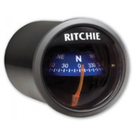 Ritchie Sport Dash Mount Compass - Black Body, Blue Conical Card (X23BU)