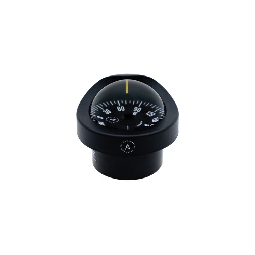 Autonautic C12/110 Flush Mount Compass - Black Body, Black Flat Card (C12/110-0010)