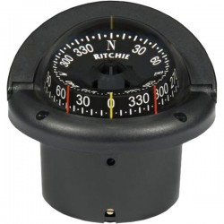 Ritchie Navigation HF743 - Helmsman Compass Flush Mount Power Black Ritchie Navigation HF743 - Helmsman Compass Flush Mount Power Black