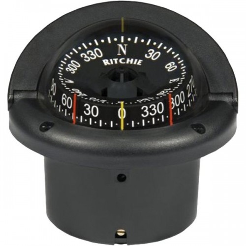 Ritchie Navigation HF743 - Helmsman Compass Flush Mount Power Black