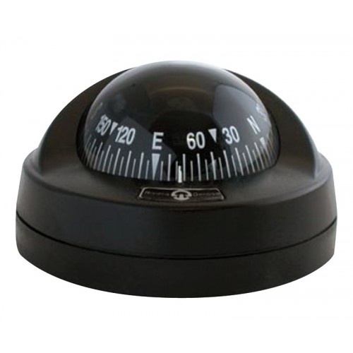 Riviera Aries Compass (BAR) - Surface Mount - Black Base With Black Card