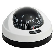 Riviera Aries Surface Mount Compass - White/Black Base, Black Card (62.00405.04) Riviera Aries Surface Mount Compass - White/Black Base, Black Card (62.00405.04)