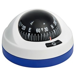 Riviera Aries Surface Mount Compass - White/Blue Base, Black Card (62.00405.07)