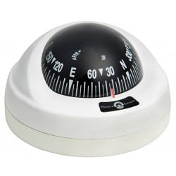 Riviera Aries Compass (BAR) - Surface Mount - White Base With Black Card Riviera Aries Compass (BAR) - Surface Mount - White Base With Black Card