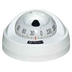 Riviera Aries Surface Mount Compass - White Base, White Card (62.00405.12)