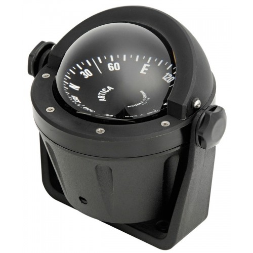 Riviera Artica Compass (BA2) - Bracket Mount - Black Body With Black Card