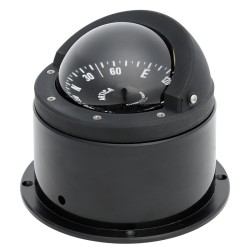 Riviera Artica BA3 Binnacle Mount Compass - Black Body, Black Flat Card (62.00116.01) Riviera Artica BA3 Binnacle Mount Compass - Black Body, Black Flat Card (62.00116.01)