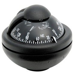 Riviera Comet BC2 Bracket Mount Compass - Black, Black Card (62.00203.01)