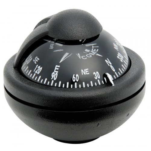Riviera Comet Compass (BC2) - Bracket Mount - Black With Black Card