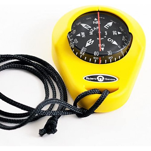 Riviera Mizar Hand Bearing Compass (Yellow)