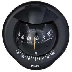 Riviera Polare 3 BP1 Bulkhead Mount Compass - Black Body, Black Conical Card (62.00785.04) Riviera Polare 3 BP1 Bulkhead Mount Compass - Black Body, Black Conical Card (62.00785.04)