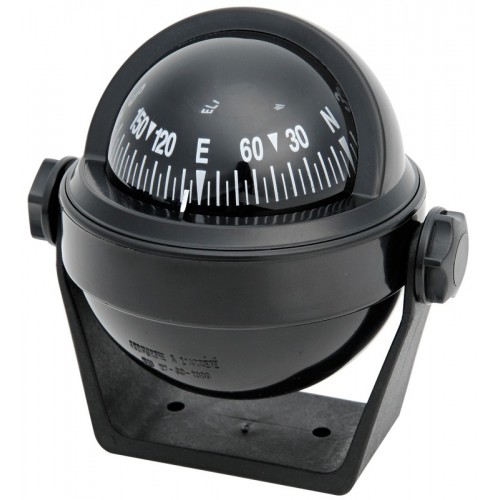 Riviera Stella Compass (BS2) - Bracket Mount - Black Body With Black Card