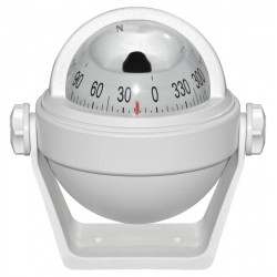 Riviera Stella Compass (BS2) - Bracket Mount - White Body With White Card Riviera Stella Compass (BS2) - Bracket Mount - White Body With White Card