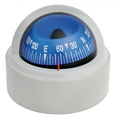 Riviera Stella Compass (BS1) - Surface Mount - Grey Base With Blue Card