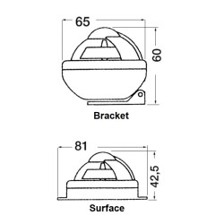 Riviera Comet BC1 Surface Mount Compass - Black, Black Card (62.00202.01) Riviera Comet BC1 Surface Mount Compass - Black, Black Card (62.00202.01)